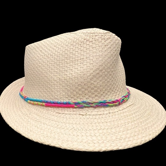 H002. Fedora Hat multicolored accent - Picture 4 of 9